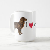 私はBoykinの私のスパニエル犬を愛します コーヒーマグカップ (正面左)