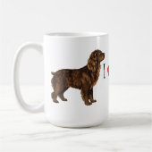 私はBoykinの私のスパニエル犬を愛します コーヒーマグカップ (左)