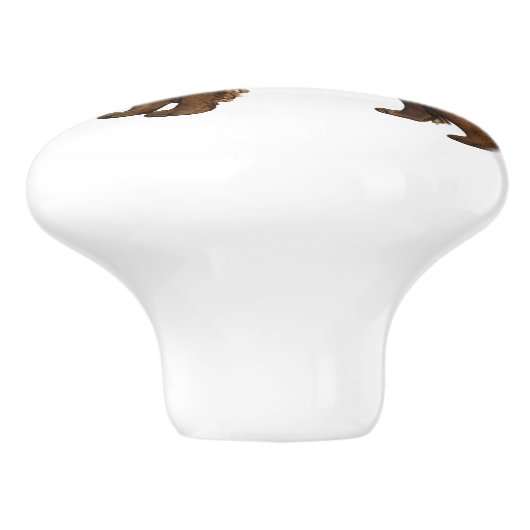 私はBoykinの私のスパニエル犬を愛します セラミックノブ (側面)