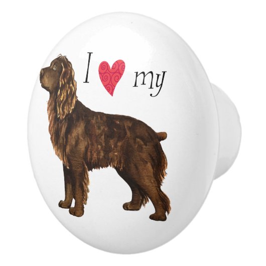 私はBoykinの私のスパニエル犬を愛します セラミックノブ (右)
