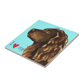 私はBoykinの私のスパニエル犬を愛します タイル (側面)