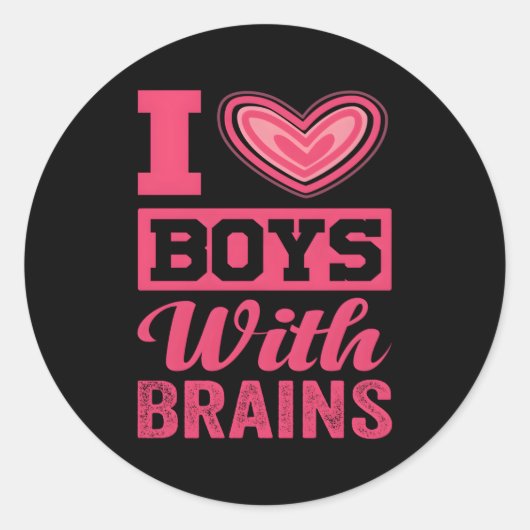 私はBrains Friendと愛している ラウンドシール (正面)