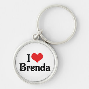 私はBrendaを愛します キーホルダー