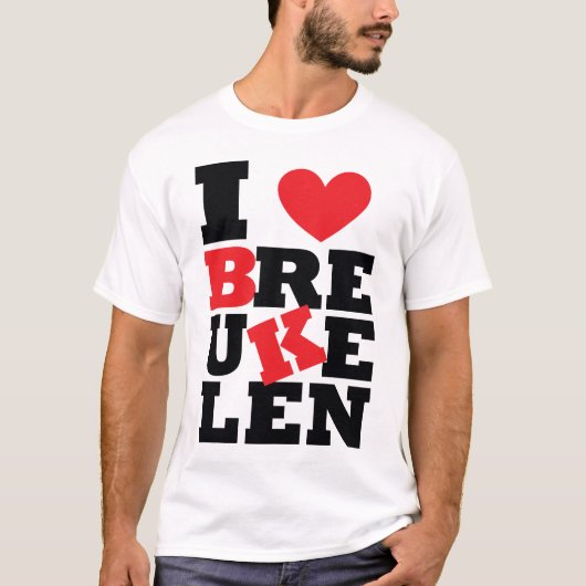 私はBREUKELENをLOVE Tシャツ (正面)