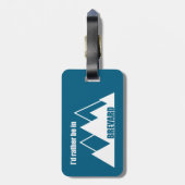 私はBrevard North Carolina Mountainにいるほうがいい ラゲッジタグ (裏面縦)