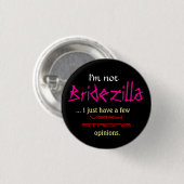 私はBridezillaではないです 缶バッジ (正面&裏面)