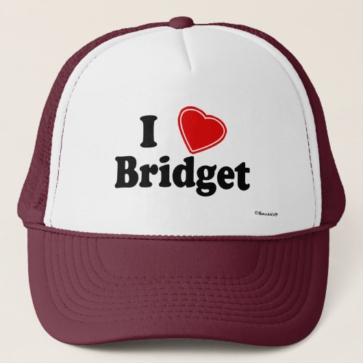 私はBridgetを愛します キャップ (正面)