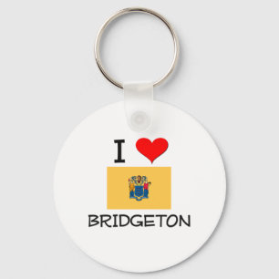 私はBridgetonニュージャージーを愛します キーホルダー