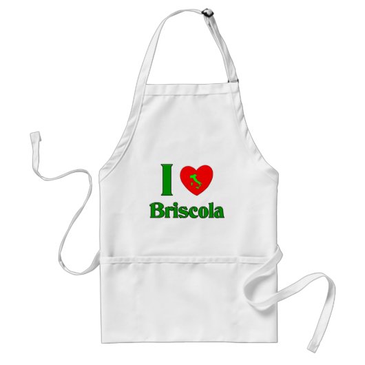 私はBriscolaを愛します スタンダードエプロン (正面)