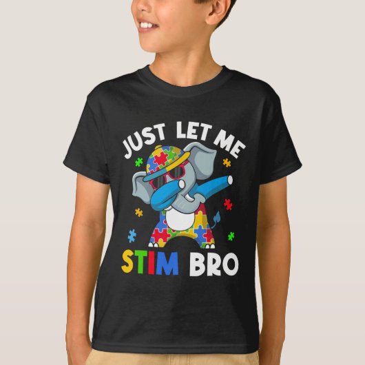 私はBro男の子10代の子供の自閉症アワーンをスティムさせてくれ Tシャツ (正面)
