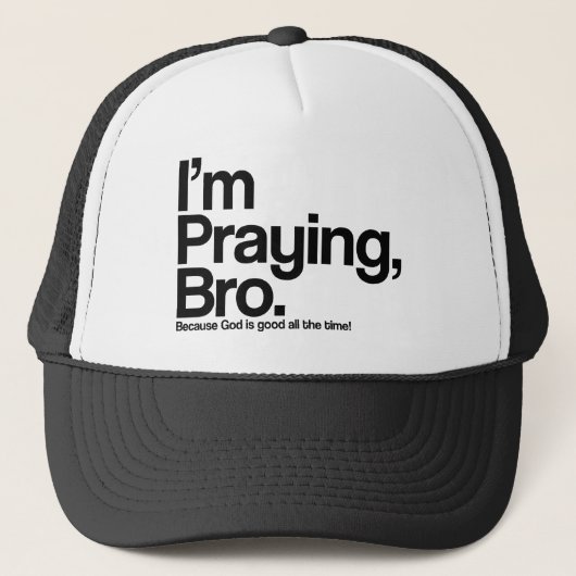 私はBro 祈 Christian Hatだ キャップ (正面)