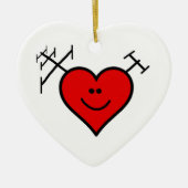 私はBrownielocksによってアマチュア無線のオーナメントを愛します セラミックオーナメント (正面)