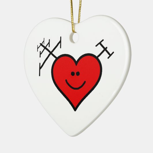 私はBrownielocksによってアマチュア無線のオーナメントを愛します セラミックオーナメント (左)