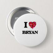 私はBryanを愛します 缶バッジ (正面&裏面)