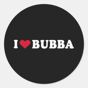 私はBUBBAを愛します ラウンドシール