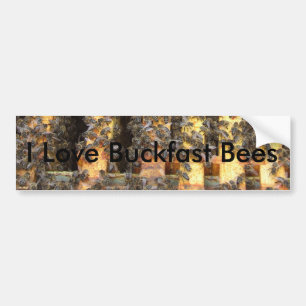 私はbuckfastの蜂を愛します バンパーステッカー