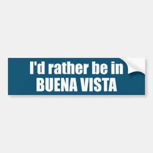 私はBuena Vista Coloradoにいたい バンパーステッカー