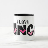 私はBUNCOのマグを愛します マグカップ (中央)