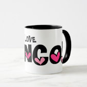 私はBUNCOのマグを愛します マグカップ (正面右)