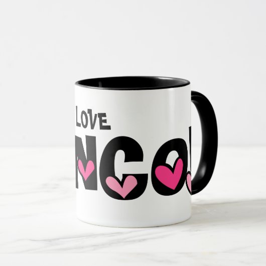 私はBUNCOのマグを愛します マグカップ (正面右)