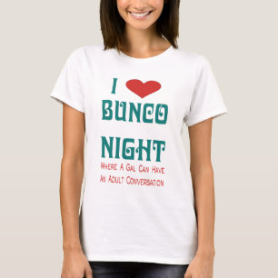 私はbunco夜を愛します tシャツ