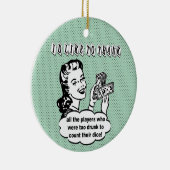 私はBunco飲まれたプレーヤーを感謝していすことを望みます セラミックオーナメント (右)