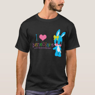 私はBunnieClaireのワイシャツを愛します Tシャツ