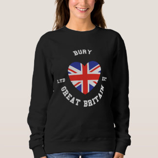 私はBURYイギリスハートフラグバッジが好き スウェットシャツ