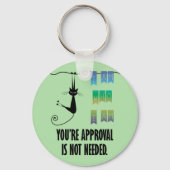 私はButton Keychainである キーホルダー (正面)