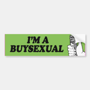 私はBUYSEX -.png バンパーステッカー