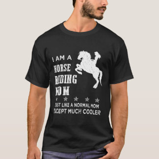 私はCを除く普通のママのように乗馬のママである Tシャツ