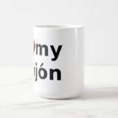 私はCajonの私のマグを愛します コーヒーマグカップ (中央)