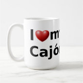 私はCajonの私のマグを愛します コーヒーマグカップ (左)