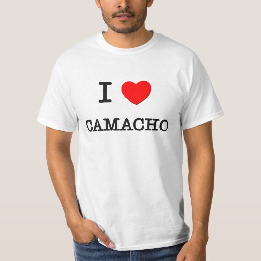 私はCamachoを愛します Tシャツ (正面)