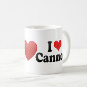 私はCannoliを愛します コーヒーマグカップ (正面右)