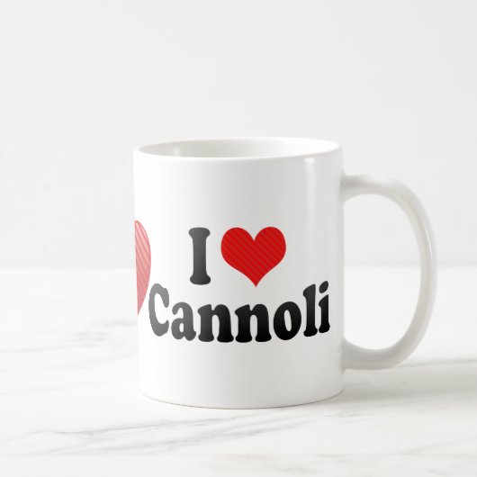 私はCannoliを愛します コーヒーマグカップ (右)