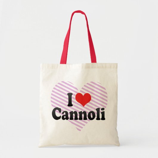 私はCannoliを愛します トートバッグ (正面)