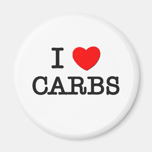 私はCARBSが大好き マグネット (正面)