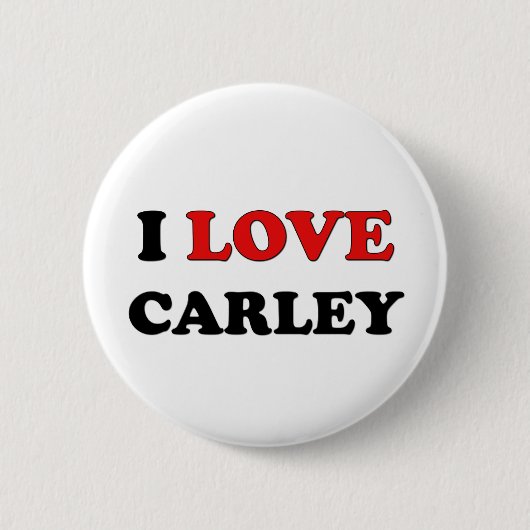 私はCarleyを愛します 缶バッジ (正面)