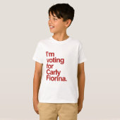 私はCarly Fiorina 2016の投票をしている Tシャツ (正面フル)