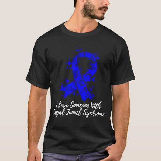 私はCarpalトンネル症候群Awareneで人を愛している Tシャツ (正面)