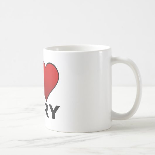 私はCARY、NC -ノースカロライナ--を愛します コーヒーマグカップ (右)