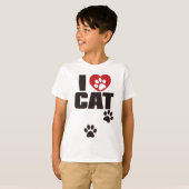 私はCATを愛します Tシャツ (正面フル)