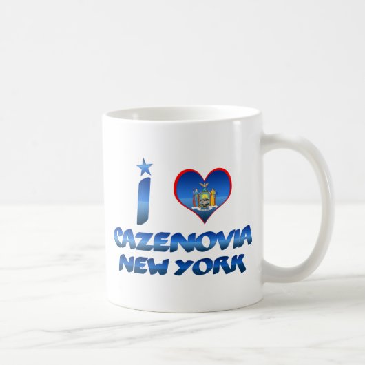 私はCazenovia、ニューヨークを愛します コーヒーマグカップ (右)
