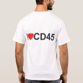 私はCD45を愛します Tシャツ (裏面)