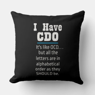 私はCDOブラックユーモアおもしろいを持っている クッション