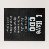 私はCDOブラックユーモアおもしろいを持っている ジグソーパズル (横)
