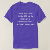 私はCDO ItsのようなOCDに苦しんでいるが、文字は Tシャツ (デザイン正面)