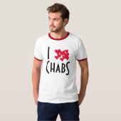 私はChabsを愛します Tシャツ (正面フル)