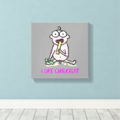 私はChalkalotを好みます キャンバスプリント (インサイチュ (ウッドフロア))